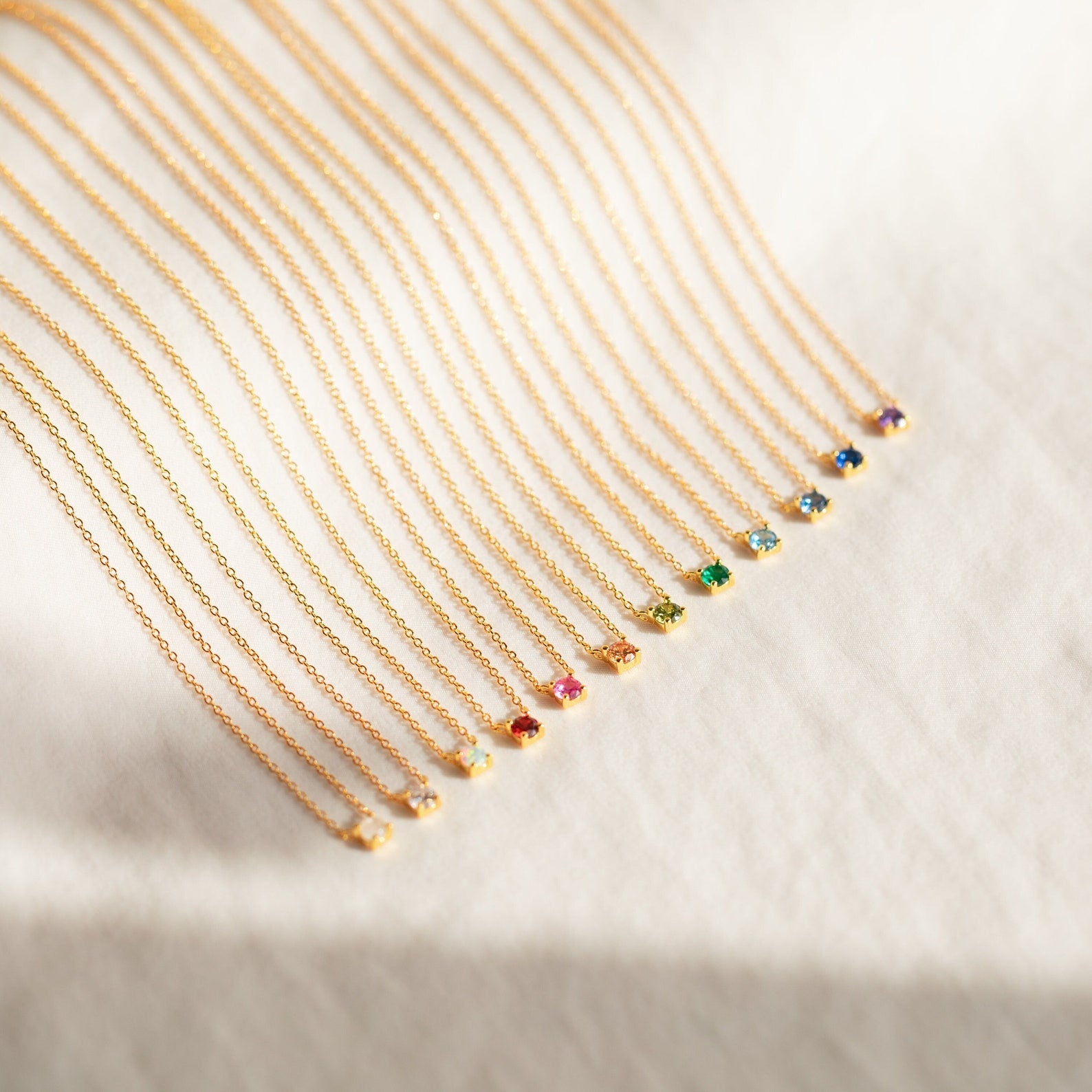 Embrace Meaningful Simplicity with Dainty Birthstone Necklaces